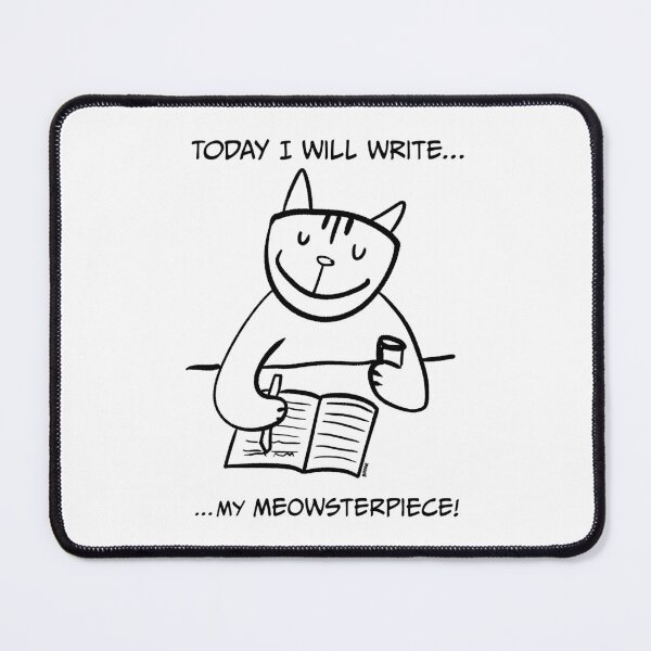 Item preview, Writing Pun. Funny Cat Novelty Gift for Writers And Poets designed and sold by brodyquixote.