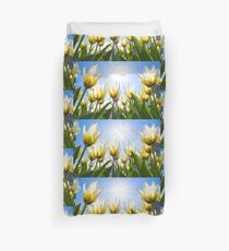 White Tulips Duvet Cover