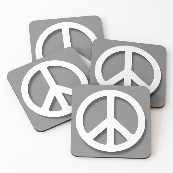 Item preview, Peace Symbol White Love Only One Planet Collection designed and sold by UnnecessaryLuck.