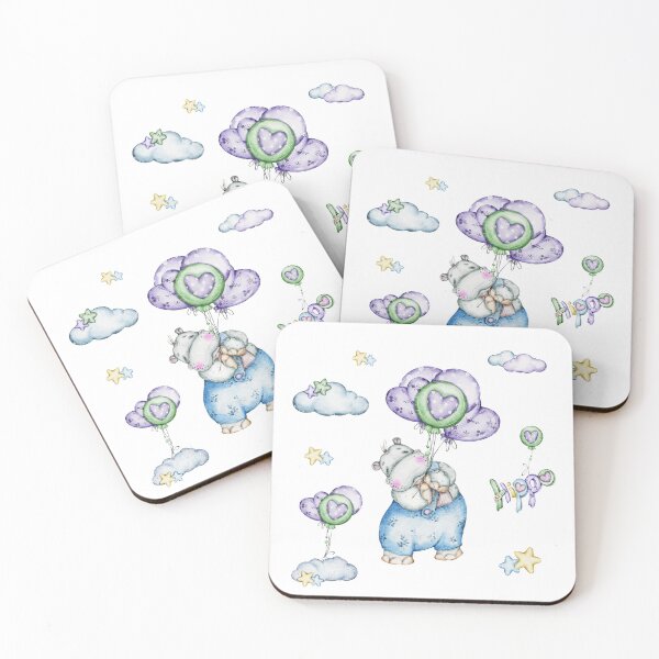 Item preview, Compositions of elements Dreamy Hippo Garden: a celestial elements Collection designed and sold by NelenaArt.