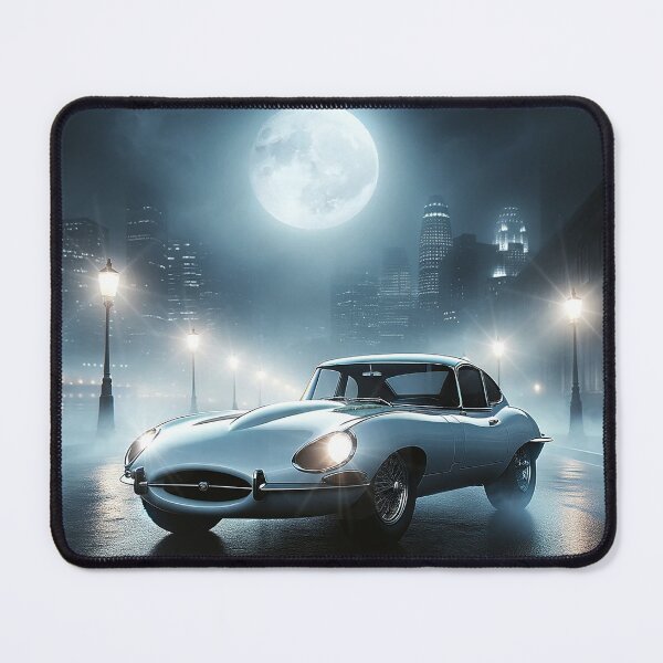 Item preview, "Moonlit Elegance: A Classic Car in the Heart of the City" designed and sold by philpace.