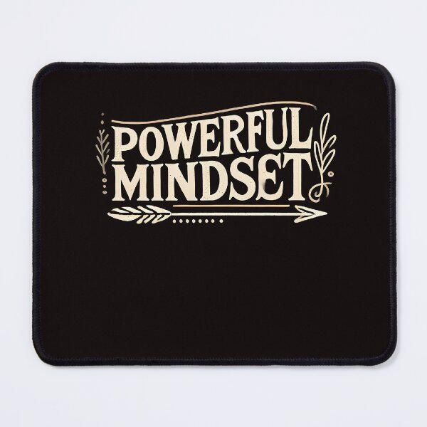 Item preview, Motivational Saying , Powerful Mindset designed and sold by Logiamerch.