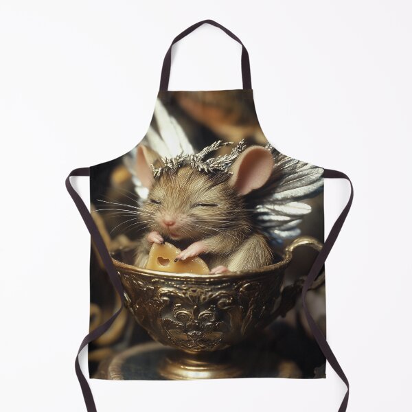 Item preview, Sleepy Mouse with Silver Wings in a Golden Goblet designed and sold by LonesomeKnight.