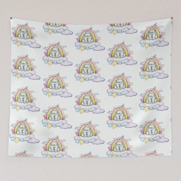 Item preview, Compositions of elements Dreamy Hippo Garden: a celestial elements Collection designed and sold by NelenaArt.