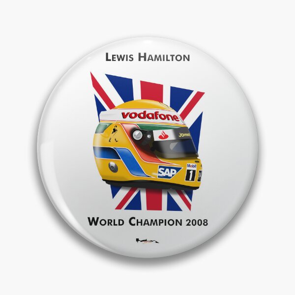 Item preview, Lewis Hamilton 2008 - Helmet flag champion designed and sold by JageOwen.