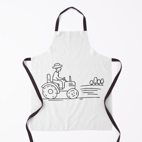 Item preview, Farmer driving tractor in foggy morning field designed and sold by rasagamastore.