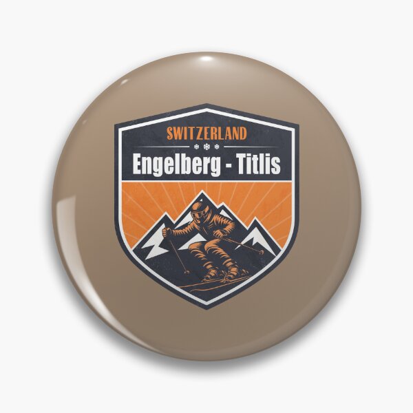 Item preview, Engelberg - Titlis Switzerland Winter Skiing Design designed and sold by CynthiaGraphics.