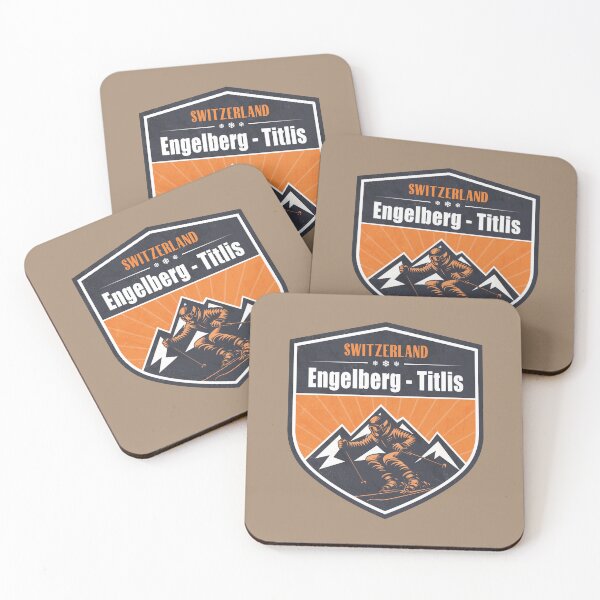 Item preview, Engelberg - Titlis Switzerland Winter Skiing Design designed and sold by CynthiaGraphics.