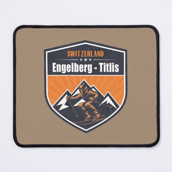 Item preview, Engelberg - Titlis Switzerland Winter Skiing Design designed and sold by CynthiaGraphics.