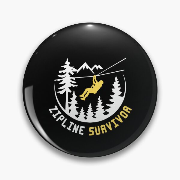 Item preview, Zipline Survivor - Brave Above The Trees designed and sold by GRABAPSHOP.
