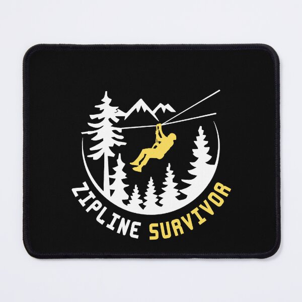 Item preview, Zipline Survivor - Brave Above The Trees designed and sold by GRABAPSHOP.