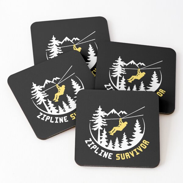 Item preview, Zipline Survivor - Brave Above The Trees designed and sold by GRABAPSHOP.