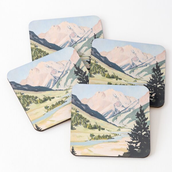 Item preview, Landscape Mountains Fauvism Nature Botany Mountains designed and sold by ArtHouseNiklas.