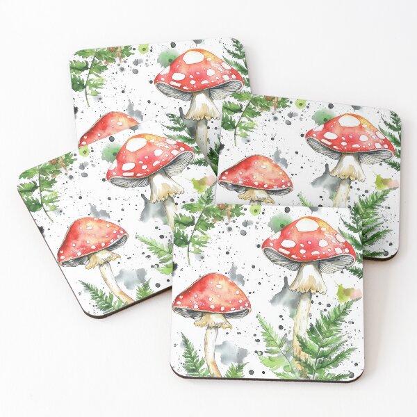 Item preview, Nice Watercolour mushrooms and illustrations of wild plants designed and sold by paratynka.