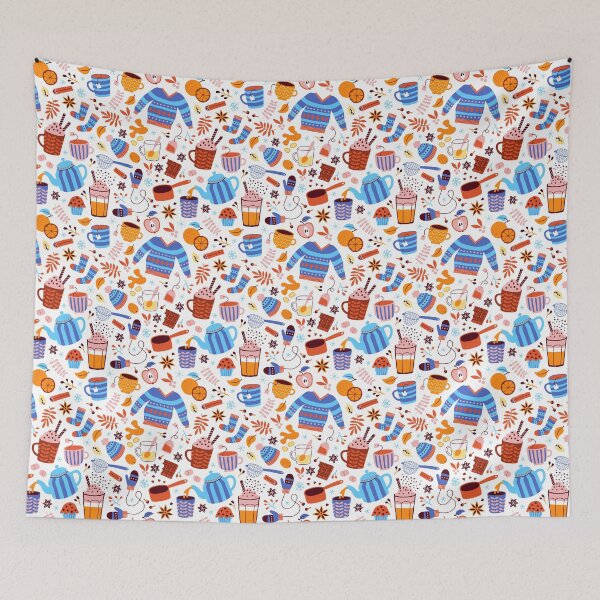 Item preview, Warm Winter Drinks white designed and sold by HeleenvThillart.