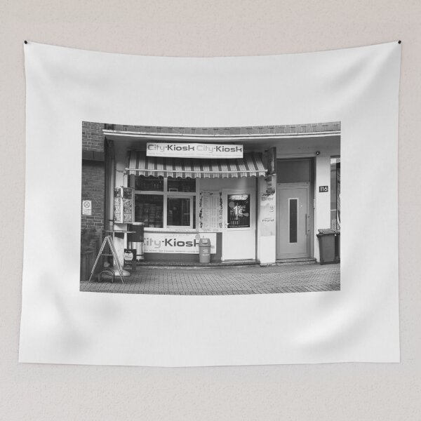 Item preview, City-Kiosk in the Ruhr area - Nostalgic black and white look designed and sold by Ruhrpott2024.
