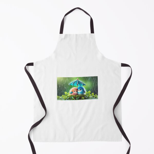 Item preview, Colorful birds nestled together under a tiny blue umbrella. designed and sold by Chase12921.