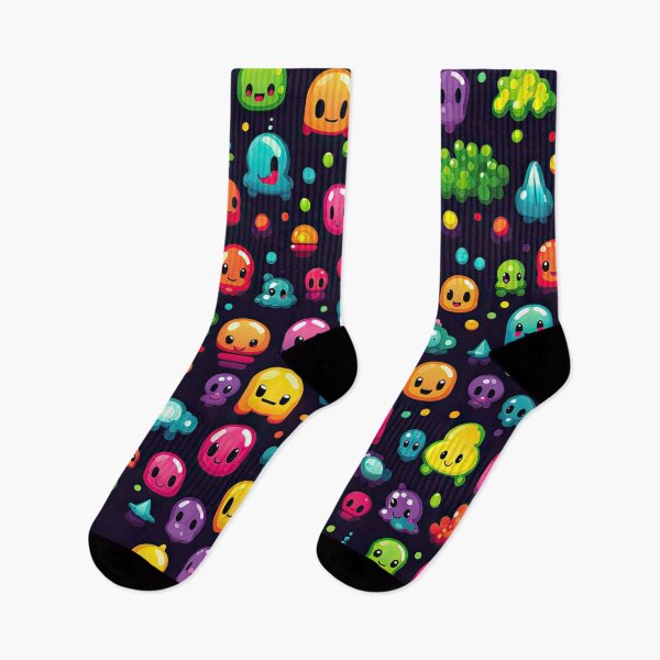 Item preview, Kawaii Cute Pixel Anime Emoji Pattern designed and sold by AeonAcademy.