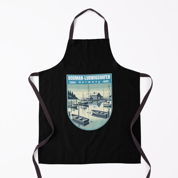Artikelvorschau, Bodman-Ludwigshafen in Baden-Württemberg Deutschland Retro Art Travel Emblem entworfen und verkauft von MaateoDesign.