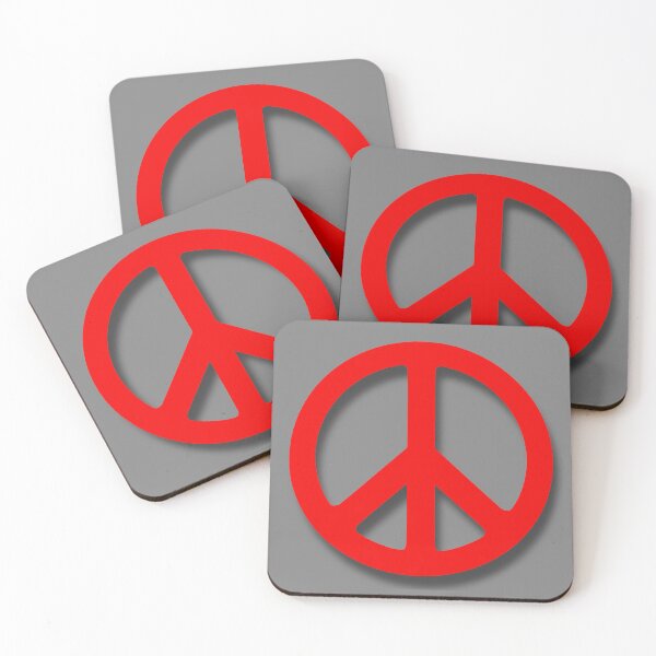 Item preview, Peace Symbol Red Love Only One Planet Collection designed and sold by UnnecessaryLuck.