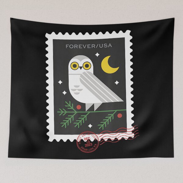 Item preview, Animals Owl Stamp designed and sold by webvein.