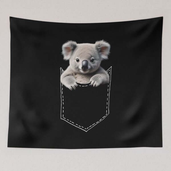 Item preview, Funny cute koala in fake pocket Australian koala lover  designed and sold by Artstastic.