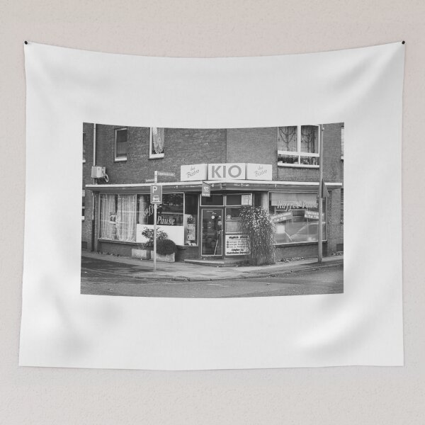 Item preview, Cozy kiosk bistro in black and white designed and sold by Ruhrpott2024.