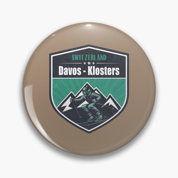 Item preview, Davos - Klosters Switzerland Winter Skiing Design designed and sold by CynthiaGraphics.
