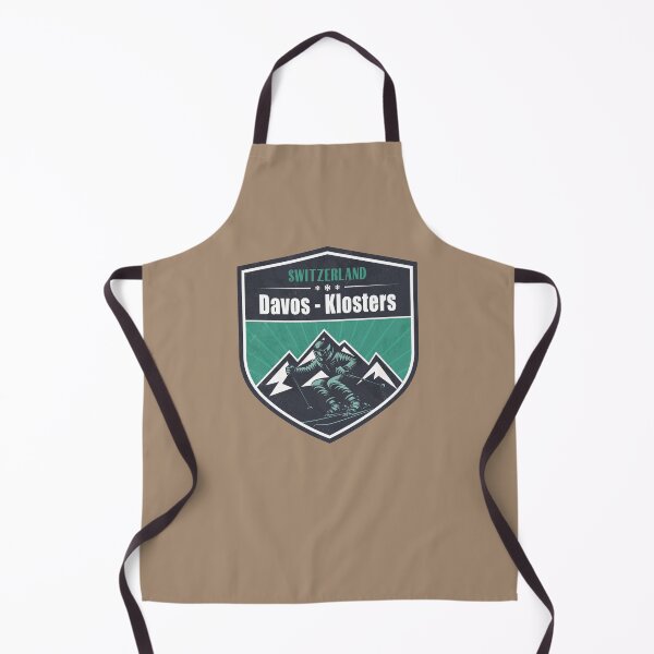Item preview, Davos - Klosters Switzerland Winter Skiing Design designed and sold by CynthiaGraphics.