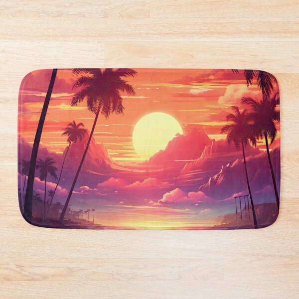 Item preview, Synthwave Cyberpunk Skyline - 80s retrowave aesthetic designed and sold by AeonAcademy.