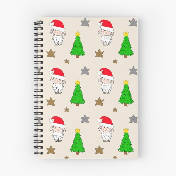 Item preview, Cute Christmas sheep and tree grayish designed and sold by Krissys-Art.
