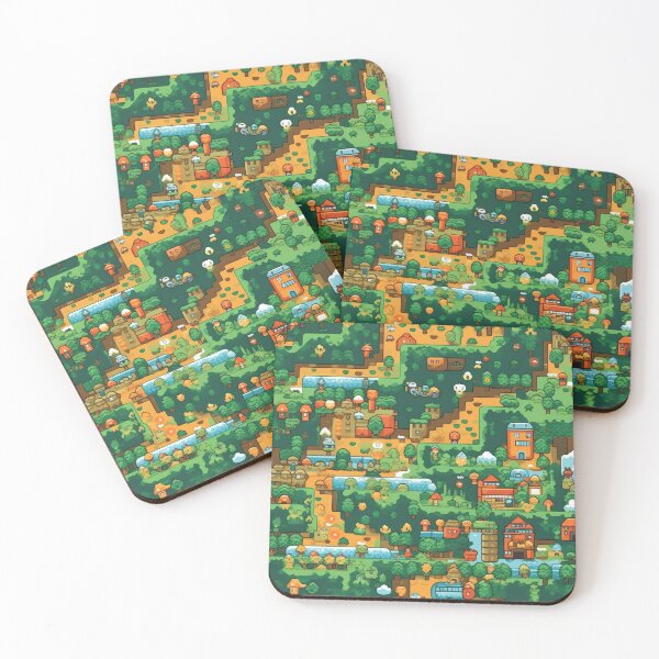 Item preview, Old School RPG Village Retro 90s Vintage Pixel Design designed and sold by AeonAcademy.