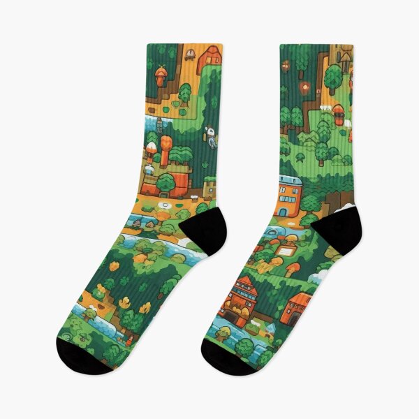Item preview, Old School RPG Village Retro 90s Vintage Pixel Design designed and sold by AeonAcademy.