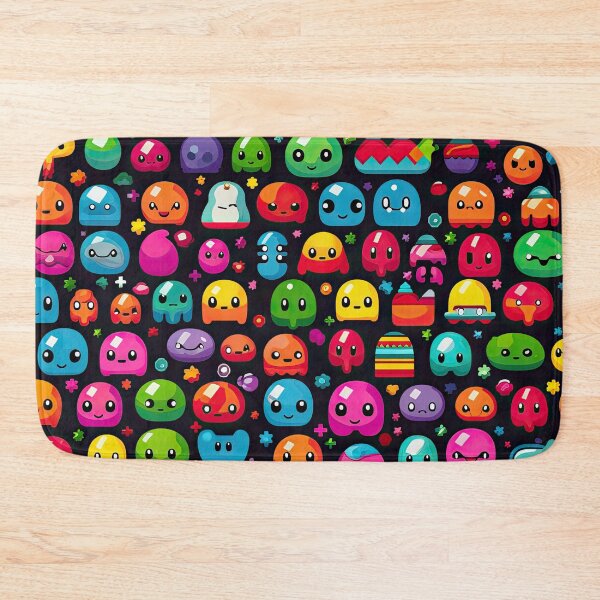Item preview, Kawaii Cute Pixel Anime Emoji Pattern designed and sold by AeonAcademy.