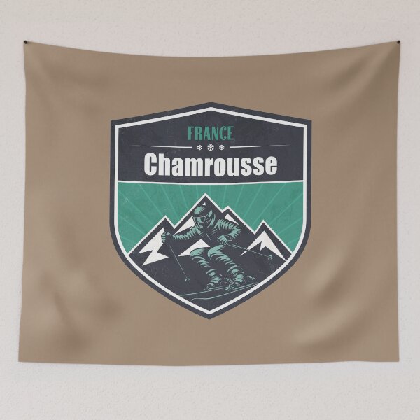Item preview, Chamrousse France Winter Skiing Design designed and sold by CynthiaGraphics.