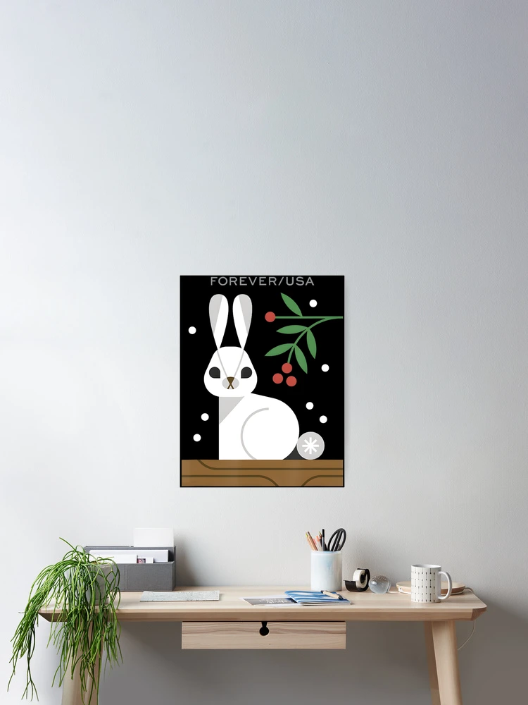 Thumbnail 2 of 3, Poster, Animals Rabbit designed and sold by webvein.