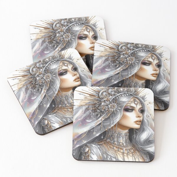 Item preview, Silver & Gold Y2K Vibes: A Watercolor Beauty designed and sold by FotoworldEdel.