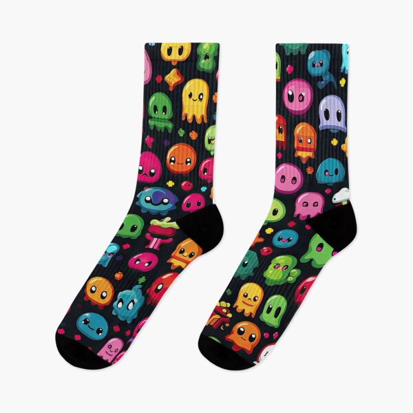 Item preview, Kawaii Cute Pixel Anime Emoji Pattern designed and sold by AeonAcademy.