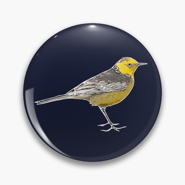 Item preview, Citrine Wagtail White Alternate Design  designed and sold by designsasstultd.