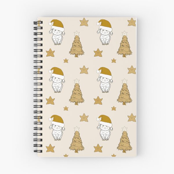 Item preview, Cute Christmas sheep and tree brown gold designed and sold by Krissys-Art.