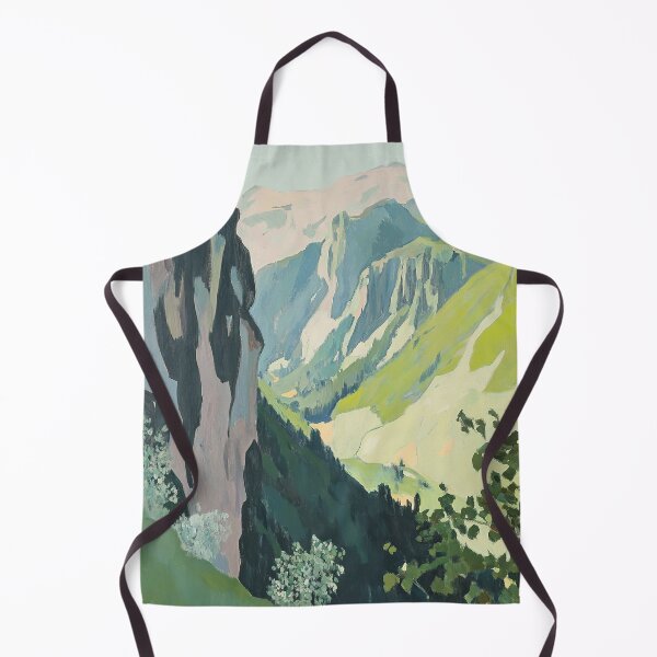 Aperçu de l'œuvre Montagnes Fauvisme Nature Botanique créée et vendue par ArtHouseNiklas.