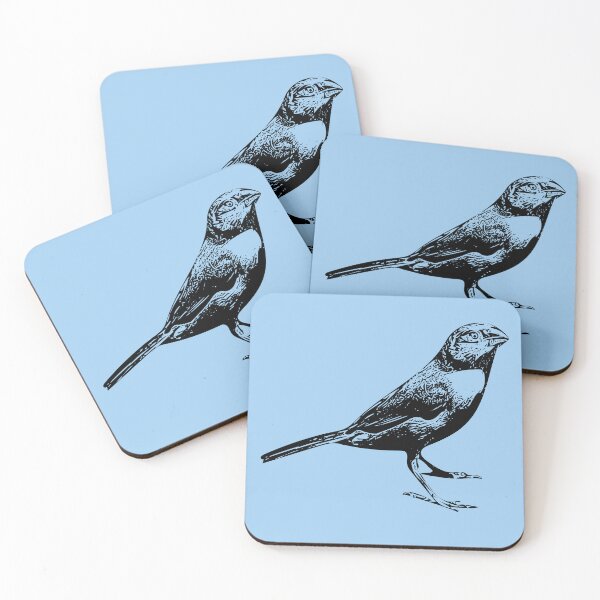 Item preview, Orange-cheeked Waxbill Black Design  designed and sold by designsasstultd.