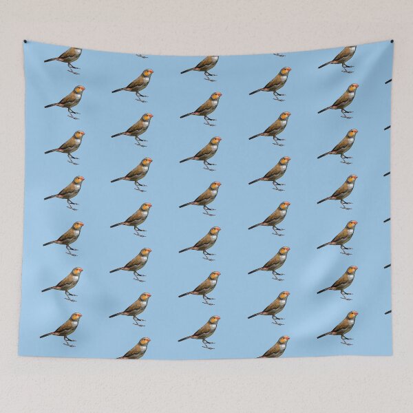 Item preview, Orange-cheeked Waxbill Black Alternate Design  designed and sold by designsasstultd.