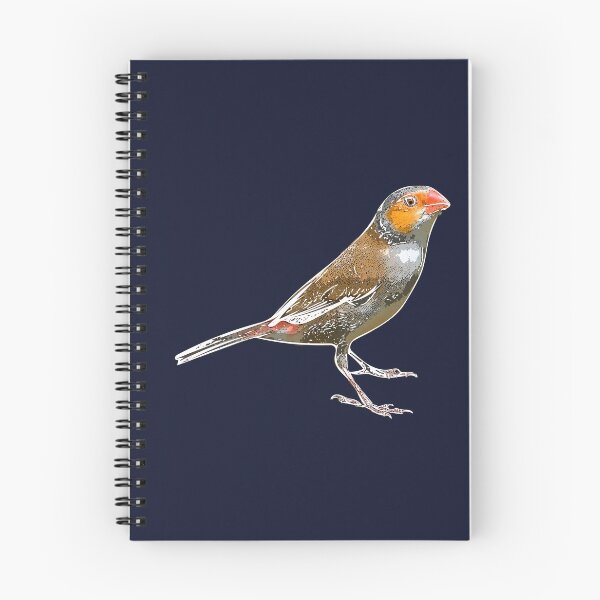 Item preview, Orange-cheeked Waxbill White Alternate Design  designed and sold by designsasstultd.