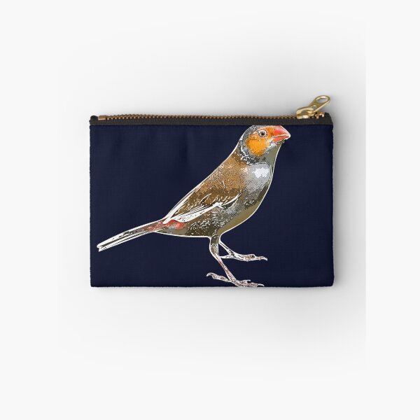 Item preview, Orange-cheeked Waxbill White Alternate Design  designed and sold by designsasstultd.