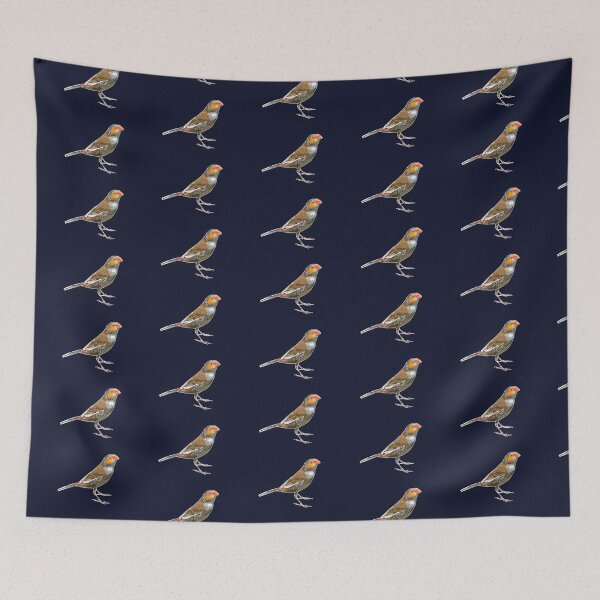Item preview, Orange-cheeked Waxbill White Alternate Design  designed and sold by designsasstultd.