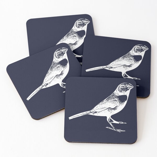 Item preview, Orange-cheeked Waxbill White Design  designed and sold by designsasstultd.