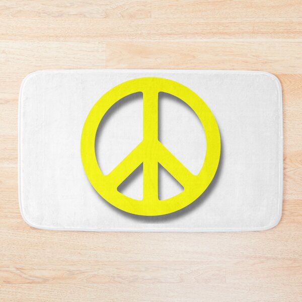 Item preview, Peace Symbol Yellow Love Only One Planet Collection designed and sold by UnnecessaryLuck.