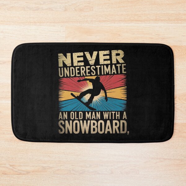 Item preview, Never Underestimate an Old Man with a Snowboard designed and sold by Anniebuh.