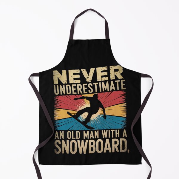 Item preview, Never Underestimate an Old Man with a Snowboard designed and sold by Anniebuh.